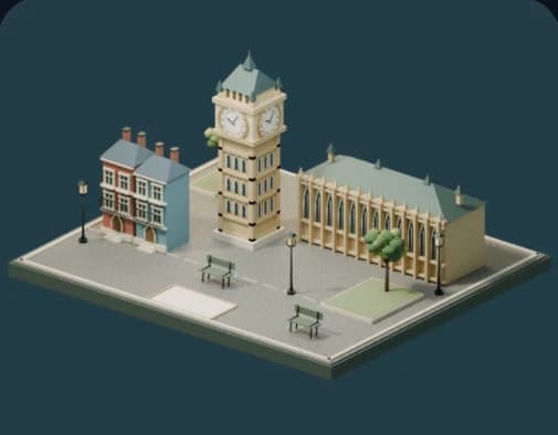 A miniature London scene from PLIXUNO